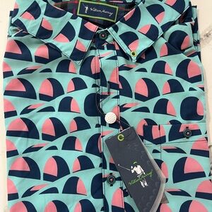 William Murray Geometric Button-Up Shirt